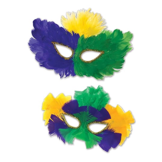 Beistle Mardi Gras Masks, 4ct.